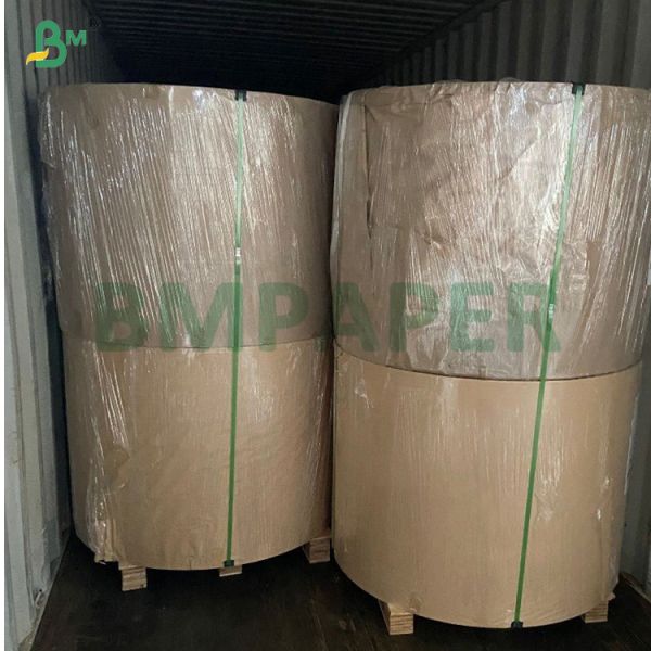 60gsm Flexible Protectiion Wrap Stripped Kraft Paper In Roll 