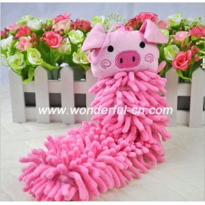 Chenille fast drying hanging microfiber hand towels wholesale