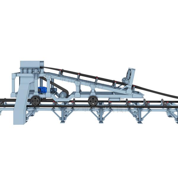 Unloading Trolley Walk On Rail Wheel 110V Grain Belt Conveyor