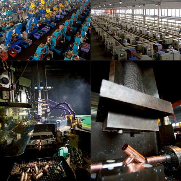 Residential Refrigeration Copper Tubing Pipe Fittings Copper Equal Tee Easy To Braze