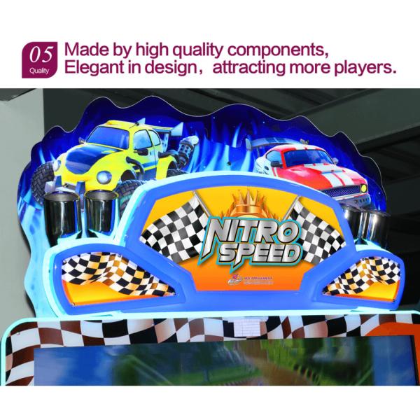 Nitro Speed (3PL With Seat) Racing Large 55 Inch LCD Screen Simulating Arcade Game Machine