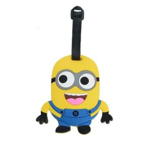 Custom 3D soft silicone luggage tag/ rubber bag tag/custom printed labels