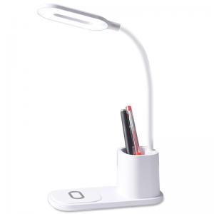 China Practical Portable 180Lm Desk Lamp Wireless Charger With Pen Holder wholesale