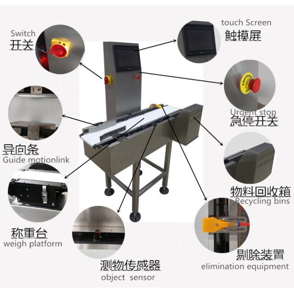 CheckWeigher Machine line INCW-550 5g-50kg 1g Automatic Check Weighing 25p/Min 220V for food tool