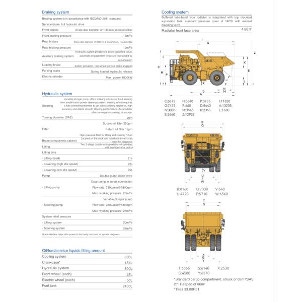 XDE150 DOUBLE AXLE RIGID MINING DUMP TRUCK FOR HEAVY-DUTY MINING OPERATION
