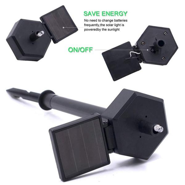 Waterproof Solar Powered Garden LED Owl Animal Lawn Ornament Unique Christmas