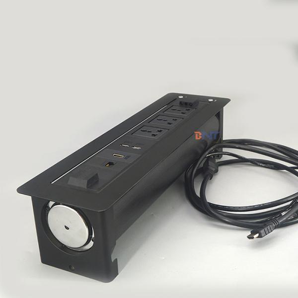 Office Furniture Flip Up Tabletop Power Socket For Meeting Room Table