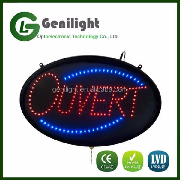 Ultra Bright Semi-Outdoor Custom LED Open Sign Board for Retail Store