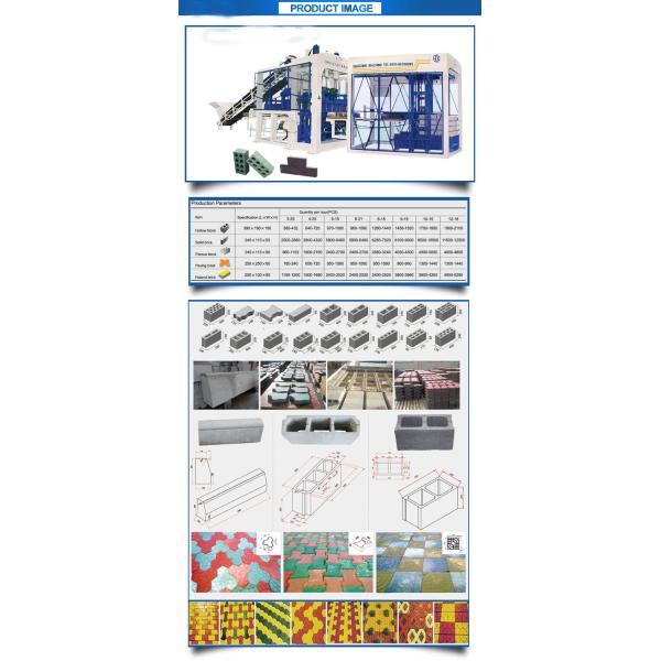 QT6-15 automatic hydraulic cement hollow block making machine/interlocking brick machine from manufacture with low price