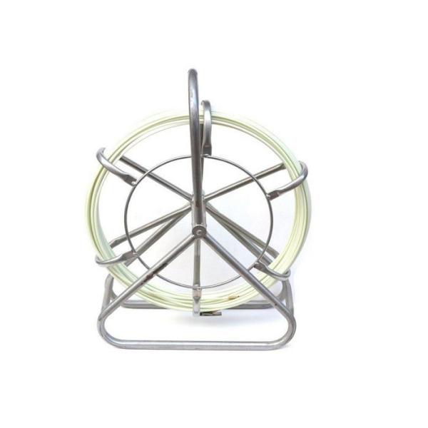 China Galvanized Frame Fiberglass Cable Puller Strength Resin With Rubber Wheel wholesale