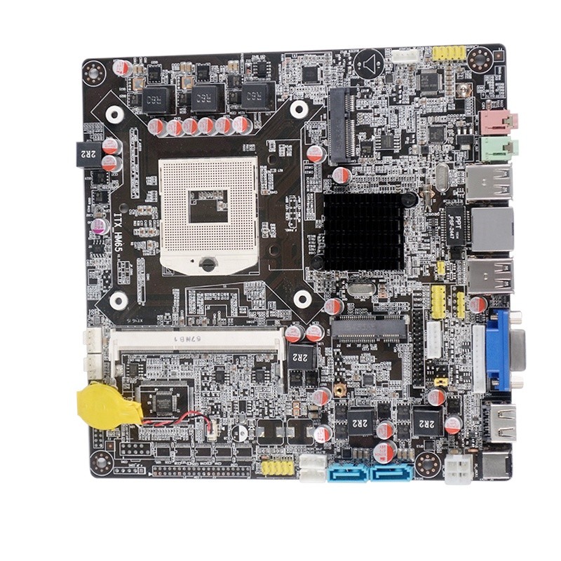 PCWINMAX H65 Industrial Mainboard DDR3 Mini ITX HM65 Chipset Motherboard LGA 988