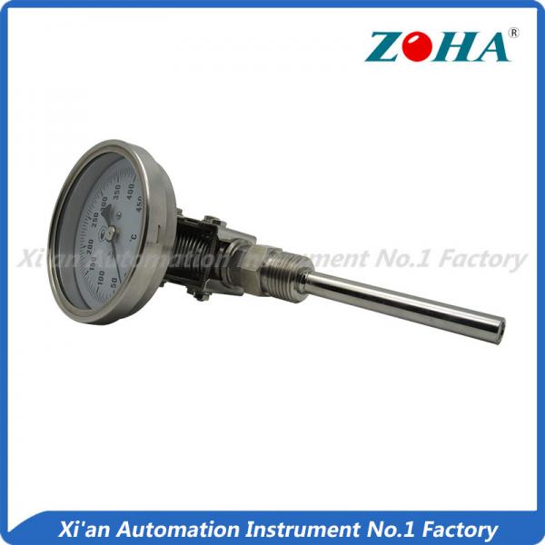 Quality Universal Mount Industrial Bimetal Thermometer / Mini Dial Faced Bimetal Thermometer for sale