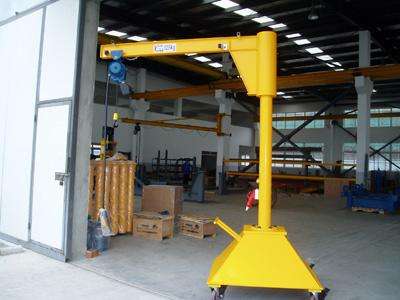 0.5 Tons Electric Jib Crane Alloy Steel Movable Raising Efficiency Function