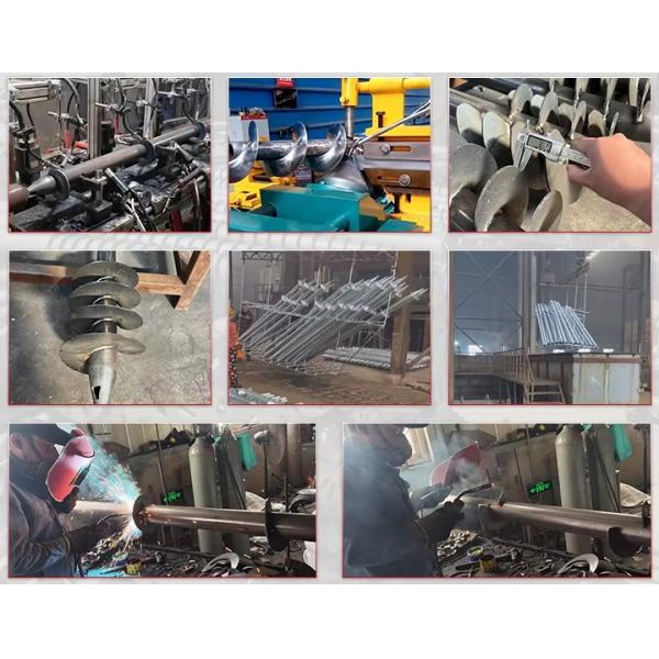Manufacturers Direct Selling Hot Dipped Galvanized Earth Screw Ground Helical Screw Pile For Solar Mount