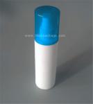 100mlwhite color cylinder HDPE/PET material plastic spray bottle with plastic