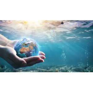 China 240T Ocean recycled pongee polyester fabric for children's clothing business raincoat wholesale