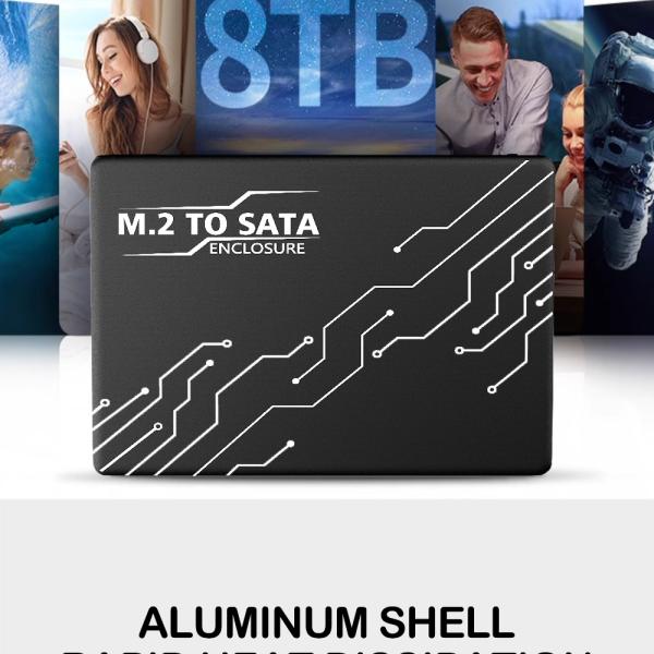 M.2 Key B to SATA III SSD Adapter for 2.5 Inch Enclosure