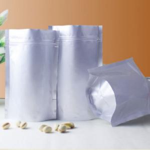 China Food grade Aluminum foil bag ,  Aluminum Silver Mylar Foil Zip Lock Sealer Bag on sale