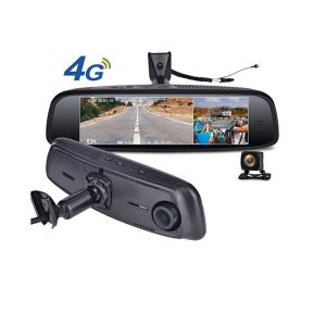 China HD 1080P 3CH 4G LTE Rear View Mirror Dash Cam on sale