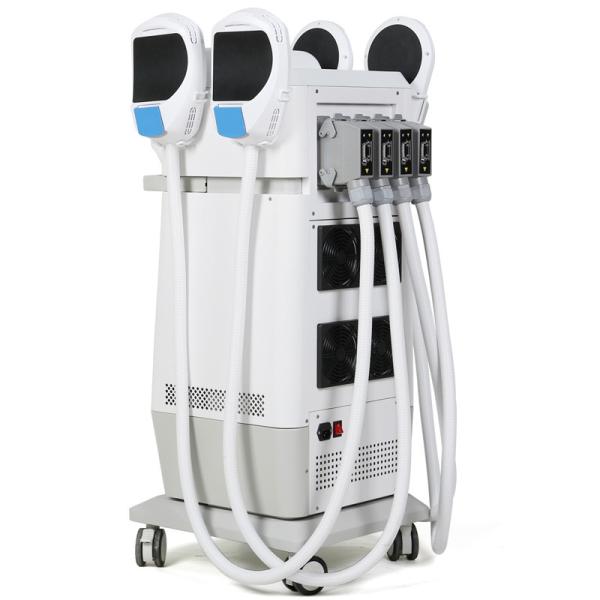 Electromagnetic Muscle Stimulator Machine 4 Handles RF Manual Mode Weight Loss Trainer Body Slimming Machine