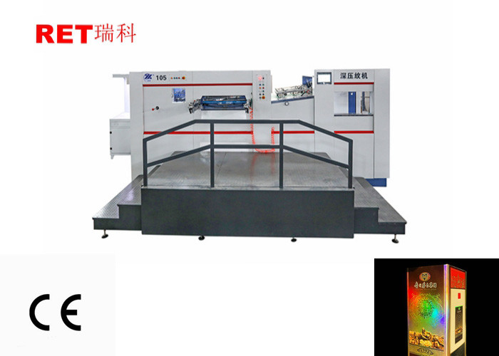 China Full Auto Sheet Feeding Die Cutting Embossing Machine With Waste Removal Unit wholesale