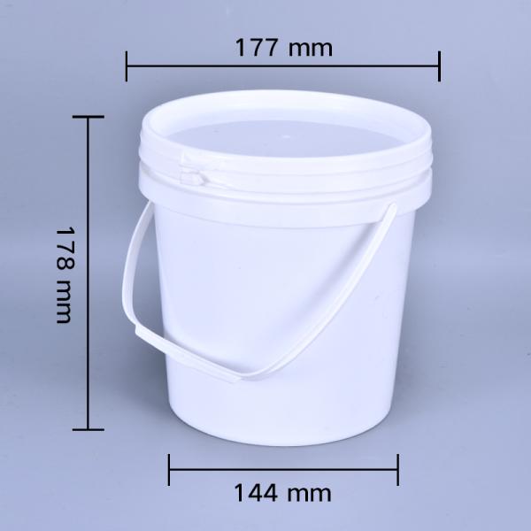 Food Grade 3L Plastic Bucket with Lid and Handle Leakproof Container Support OEM/ODM