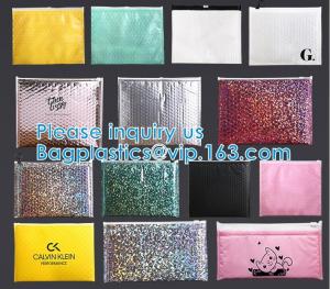 China Metallic Holographic Bubble Mailers Bubble Lined Padded Envelopes Silver Cushion Envelopes Peal And Seal wholesale