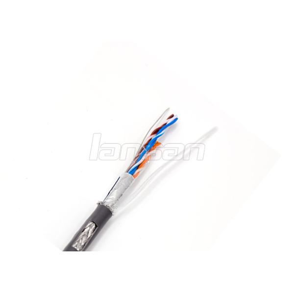 Waterproof 1000ft SFTP Cat5e Lan Cable 4P Solid Stranded Network Lan Cable Outdoor