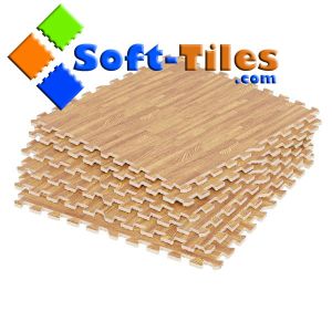 China 11mm Wood Effect Interlocking Foam Kids Mat wholesale