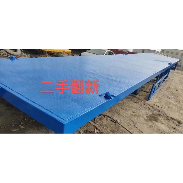 3 Axles 45tons Used Truck Trailer Flatbed Trailer For 13M Container Carrier