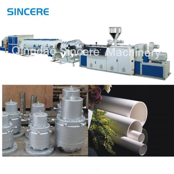 Conical Twin Screw Extruder PVC Pipe Extrusion Line with OD 50-630mm