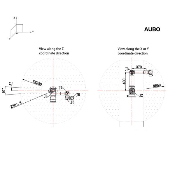 AUBO I16 Collaborative Robot Arm For Dispensing Engine Assembly