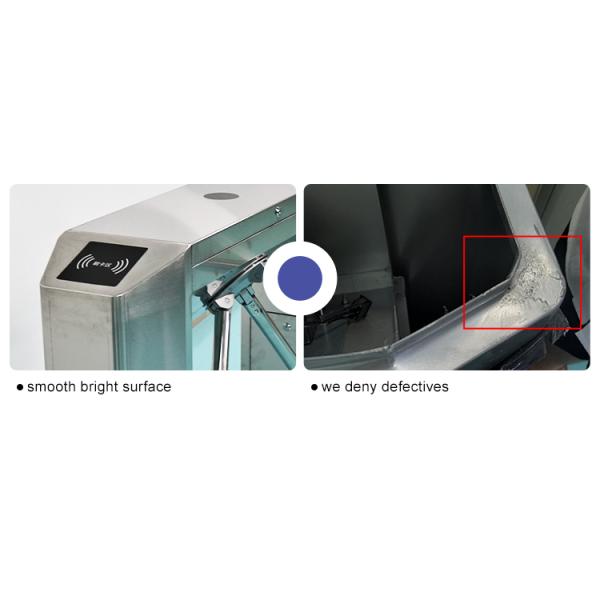 Pedestrian Flap Barrier Gate , Flap Barrier Security Turnstile Gate