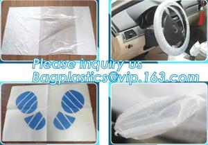 China Disposable plastic car seat cover universal, Industrial Disposable Wipes Synthetic Leather Car Seat Cover Synthetic Leat wholesale