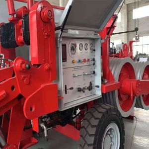 China 16Ton Bull-Wheel 10 Grooves Hydraulic Puller Overhead Stringing Equipment wholesale
