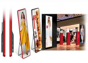 China Light Weight Slim P2.5mm Advertising LED Poster Display For 4S Shop/ Airports Easy Control 480*1920mm wholesale
