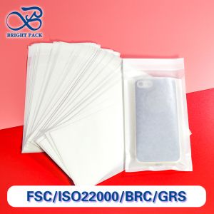 Custom Printed Glassine Paper Bags with Self Seal Closure