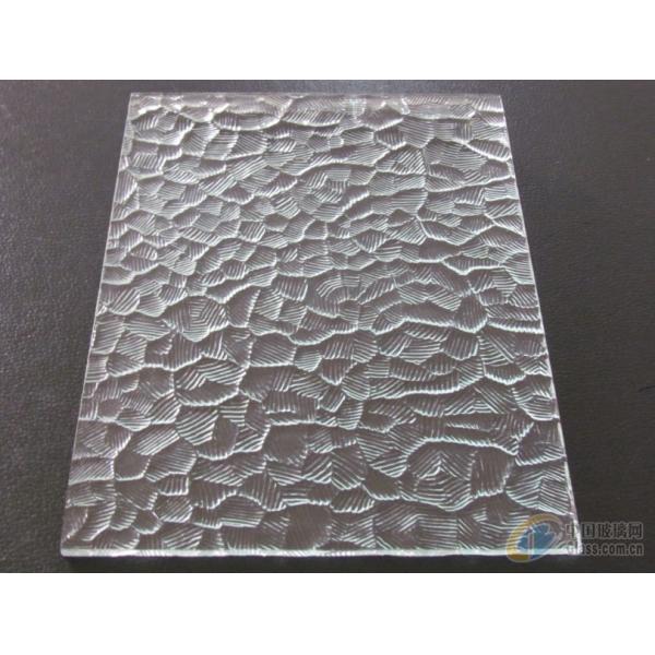 3-12mm Patterned Tempered Glass Customize Size For Decorative Building Window Doors