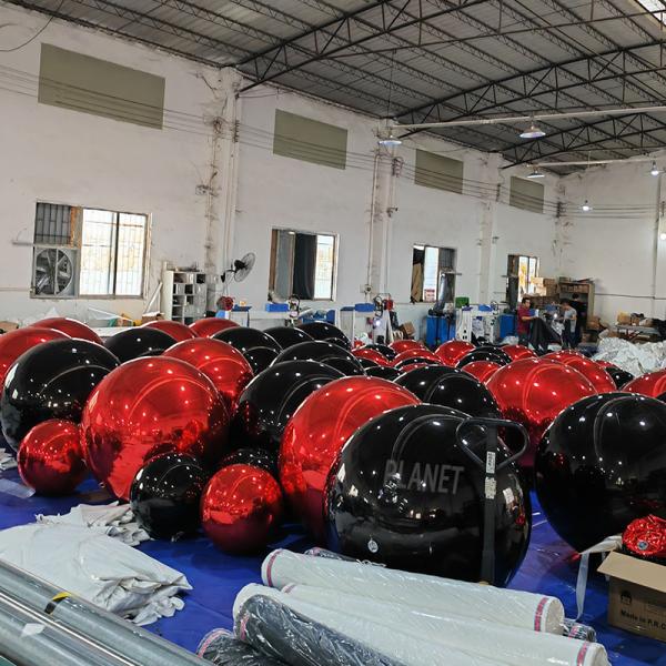 Custom Giant Decorative Inflatable Mirror Sphere Large Mirror Balloon PVC Mirror Ball