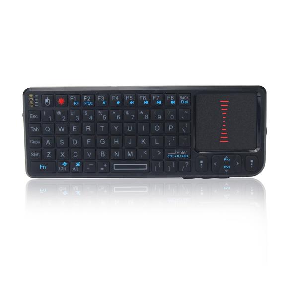 Quality RF Wireless Keyboard Laser Pointer , Computer Wireless Keyboard With Keypad for sale