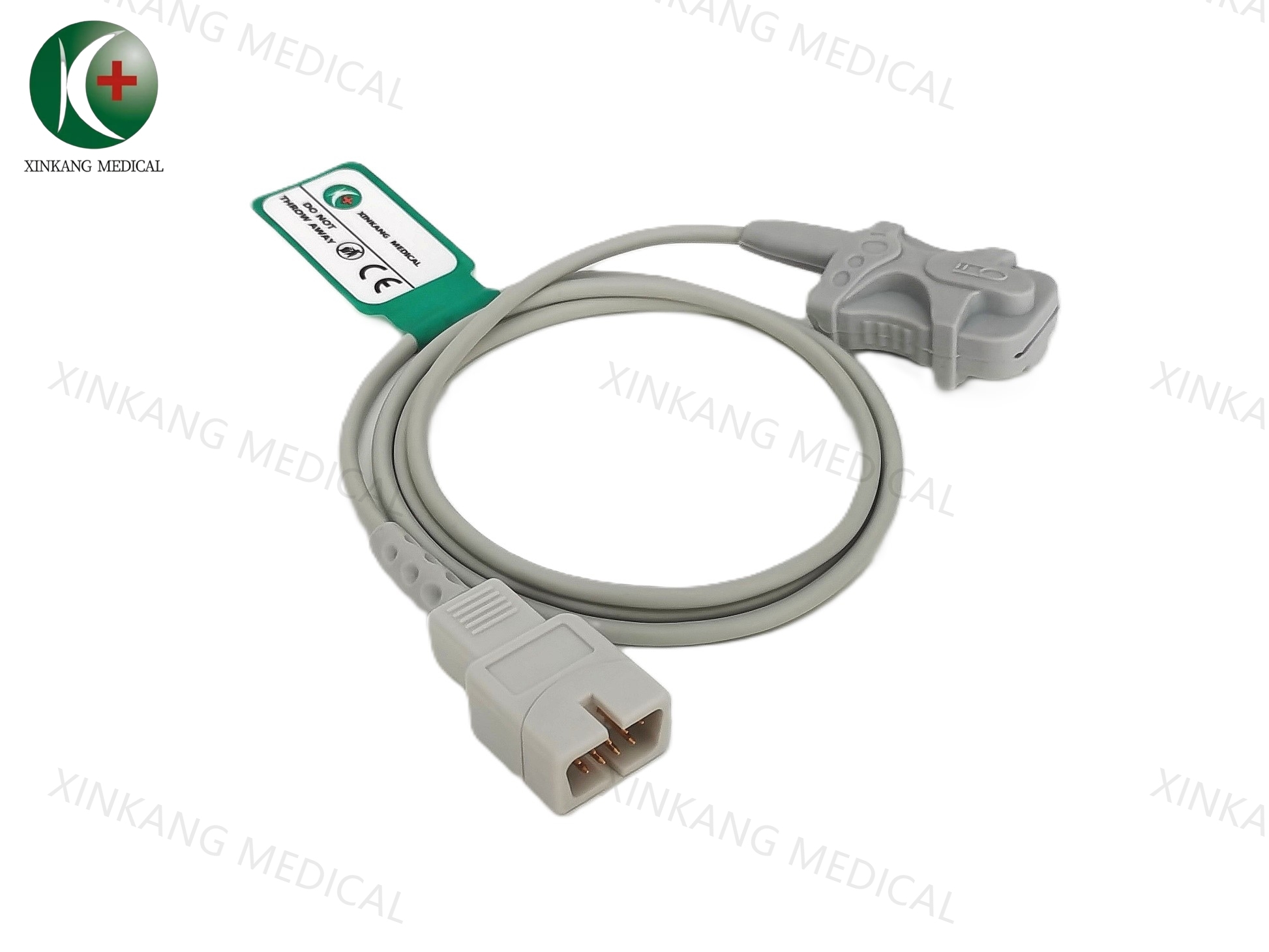 China Alcohol Disinfecting Spo2 Extension Cable 7 Pin Compatible Mindray T5/T8 wholesale
