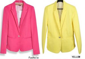 China Fashion Jacket Blazer Women Suit Foldable Long Sleeves Lapel Coat Lined wholesale