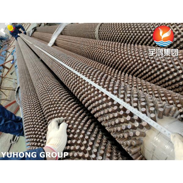 ASTM A335 P9 Chromium-Molybdenum Alloy Studded Finned Tubes for High-Temperature Furnace Applications