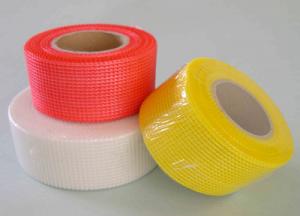 China Self Adhesive Fiberglass Mesh Tape , Thin Wire Mesh For Joint Reinforcement wholesale
