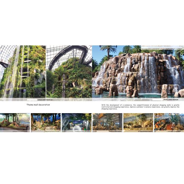 Theme Park Architecture SGS Fake Green Trees