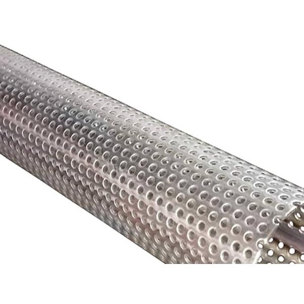 304 316L Perforated Stainless Steel Pipe Filter Screen Mesh High Strength