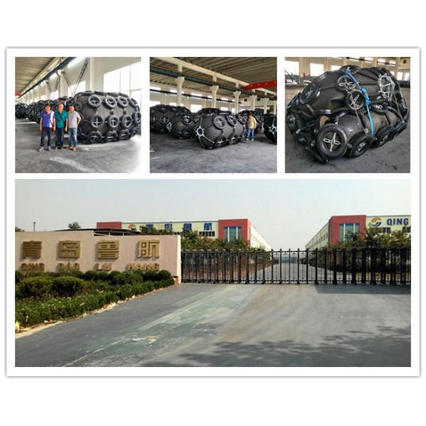 D3.0m x L6.0m Marine Yokohama Pneumatic Rubber Fender For Large Ship