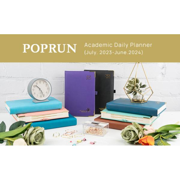 2024 Daily Academic Planner Vertical Layout And Notes Section for School Use