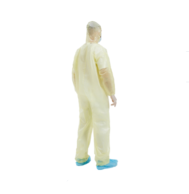 Anti Pollution Disposable Protective Coverall With Hood