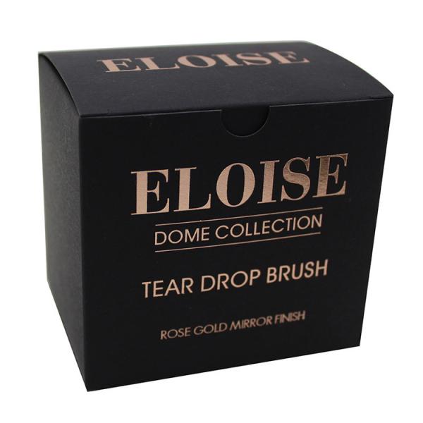Matte Black And Rose Gold best cosmetic packaging Paper Box For Make Up Brush